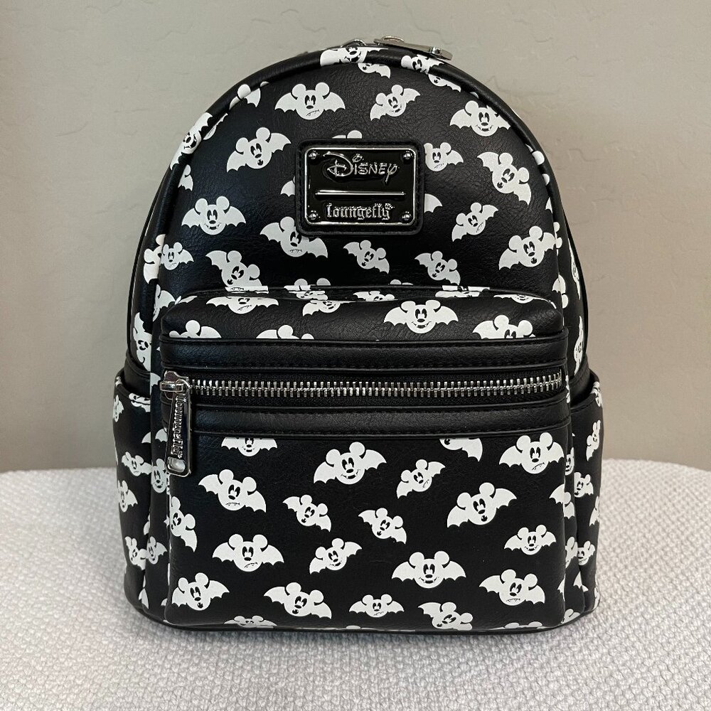 LOUNGEFLY ~ Disney Mickey Bats Glow in the Dark Exclusive Mini Backpack - NWT!